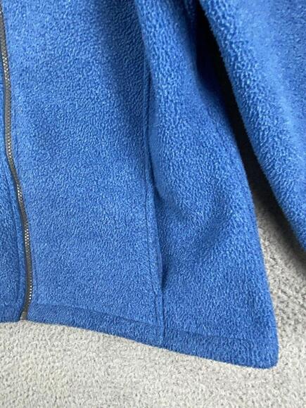 Cabelas Sweatshirt Womens Medium Blue Fleece 1/4 Zip Jacket - Picture 3 of 10